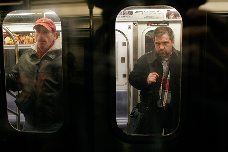 4 Train ~ Headed downtown ~ 5:45pm - Click for next Image