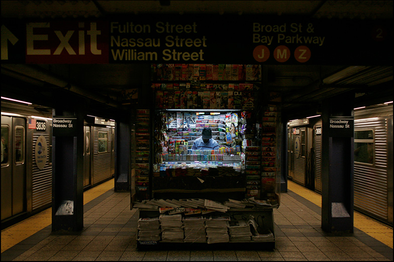 Broadway/Nassau street ~ 6:45pm - Click for next Image