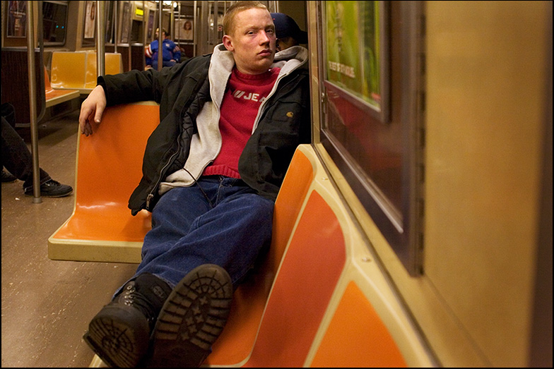 F train ~ over Carroll Gardens ~ 9pm - Click for next Image