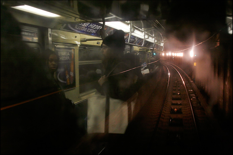 N train ~ somewhere in Brooklyn, Manhattan bound ~ 9:20am - Click for next Image