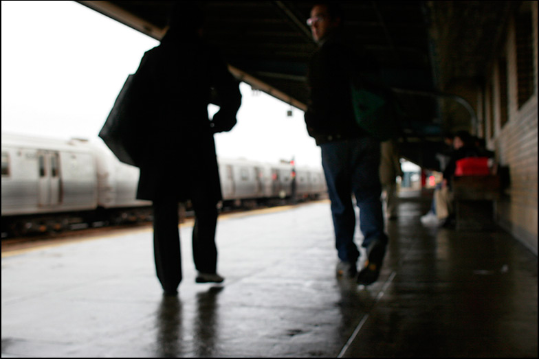 F Train Platfrom ~ 4th ave, Bklyn ~ 8:45am - Click for next Image