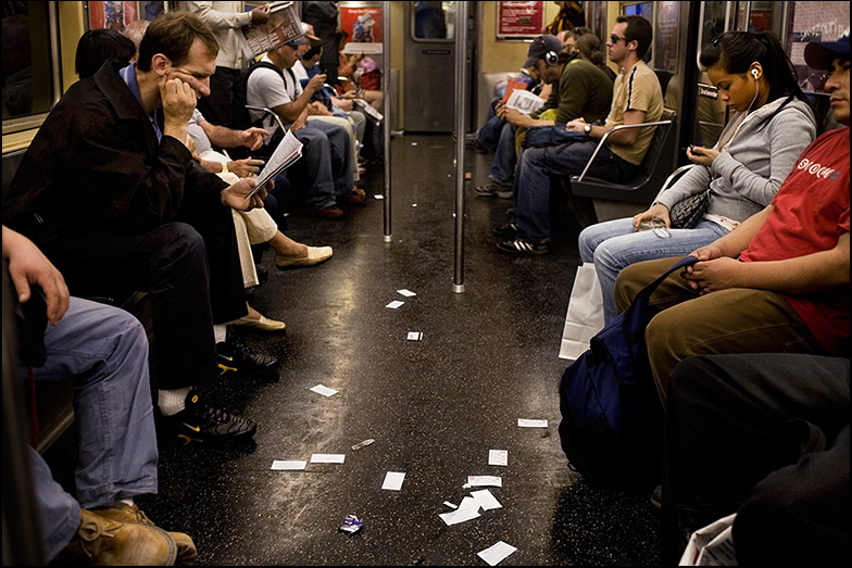 M Train ~ Brooklyn bound ~ 6:45pm - Click for next Image