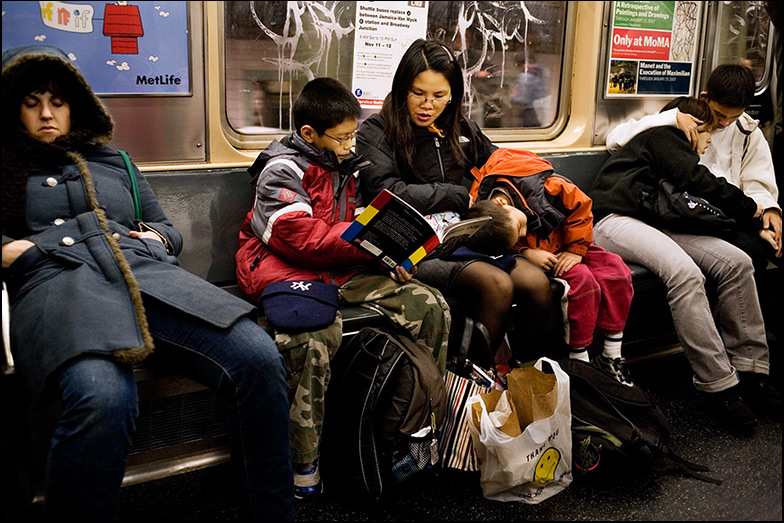 M Train ~ Brooklyn bound ~ 6:15pm - Click for next Image