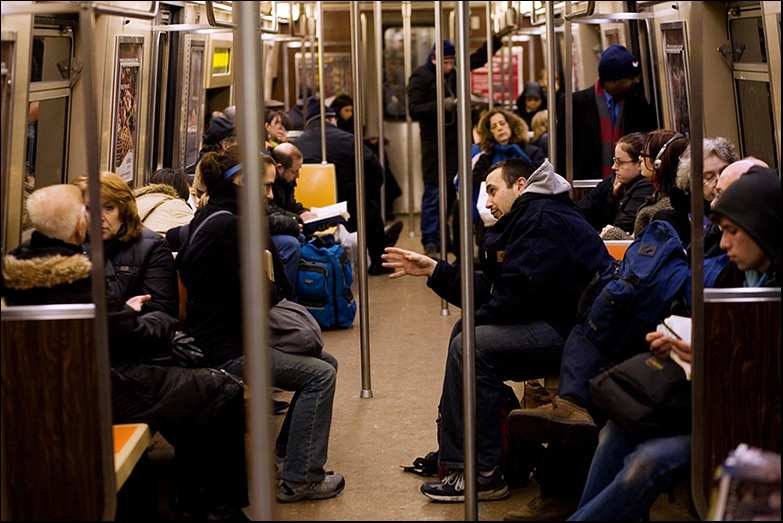 F Train ~ 7th Ave ~ 6:55pm - Click for next Image