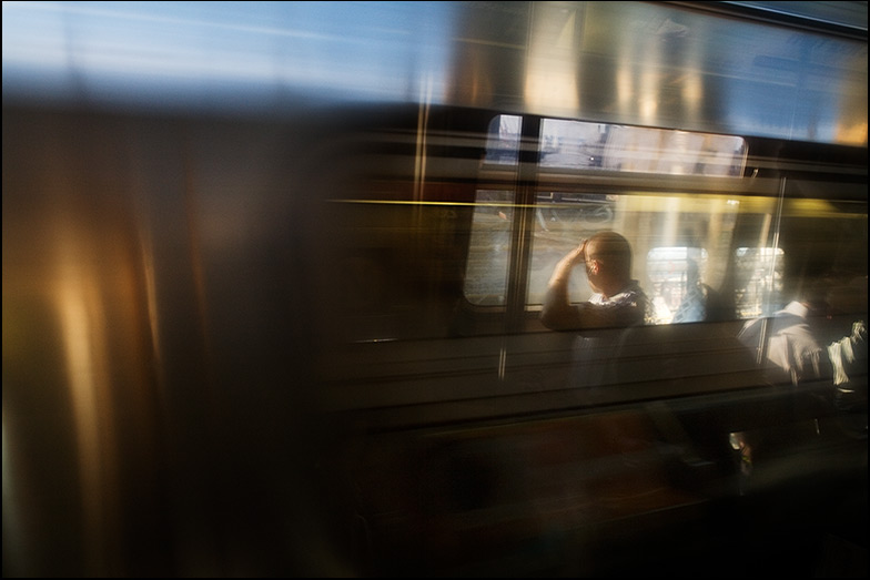 Brooklyn Bound over the Manhattan Bridge ~ 6:45pm - Click for next Image