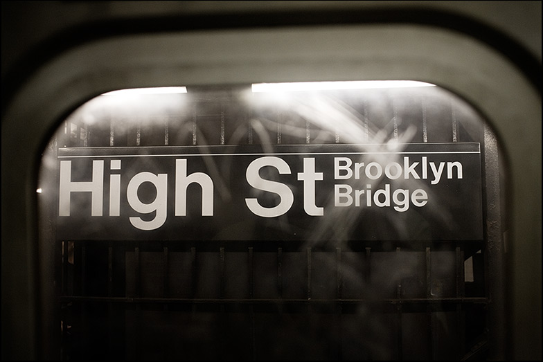 F Train ~ High Street ~ 6:30pm - Click for next Image
