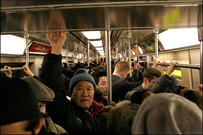 F Train ~ Somewhere in Brooklyn ~ 6:35pm - Click for next Image