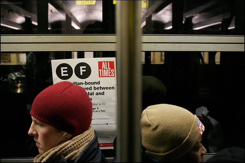 F train ~ Brooklyn Bound ~ 6:45 - Click for next Image