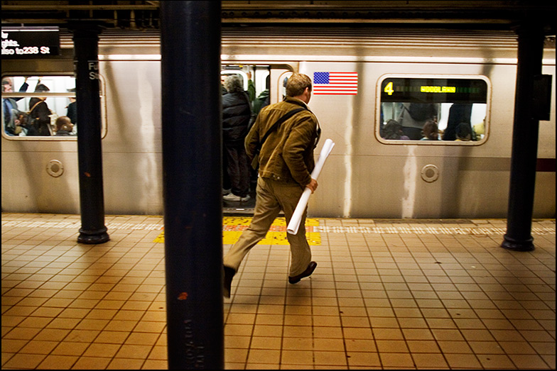 Fulton Street ~ Rush hour in the am - Click for next Image